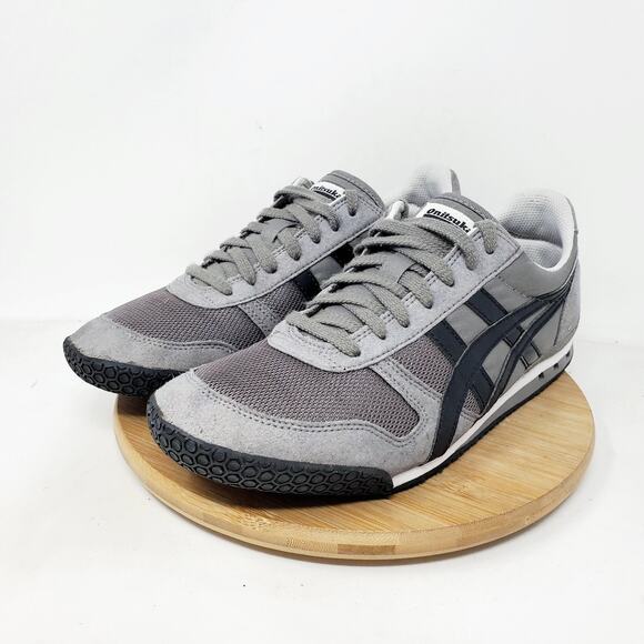Onitsuka Tiger Shoes Womens 9 Ultimate 81 Grey Black Retro Sneaker - Picture 2 of 16